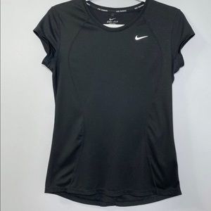 NIKE Women’s  Miler Crew Running Top Black